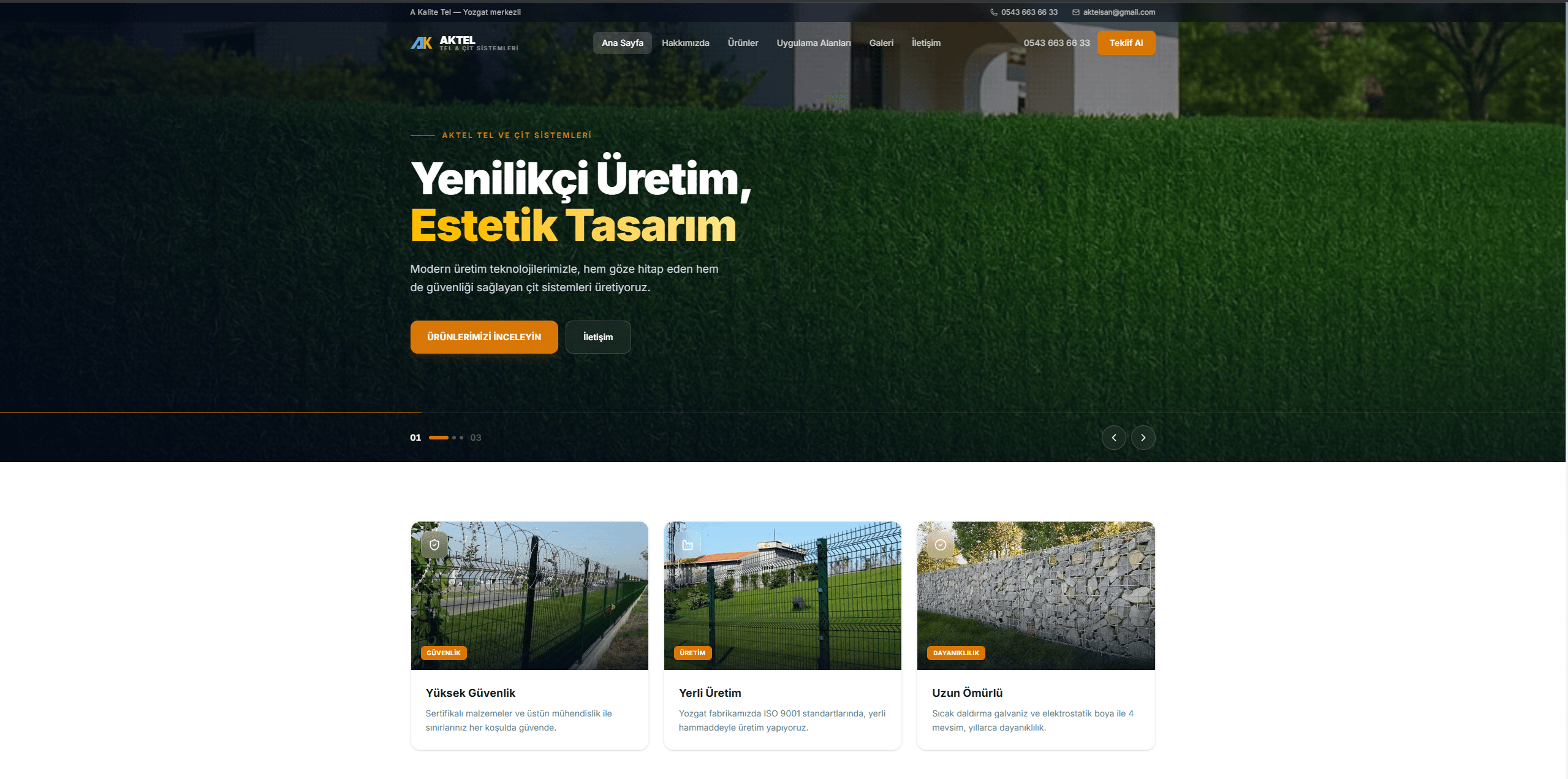 Aktel — Firma Tanıtım Web