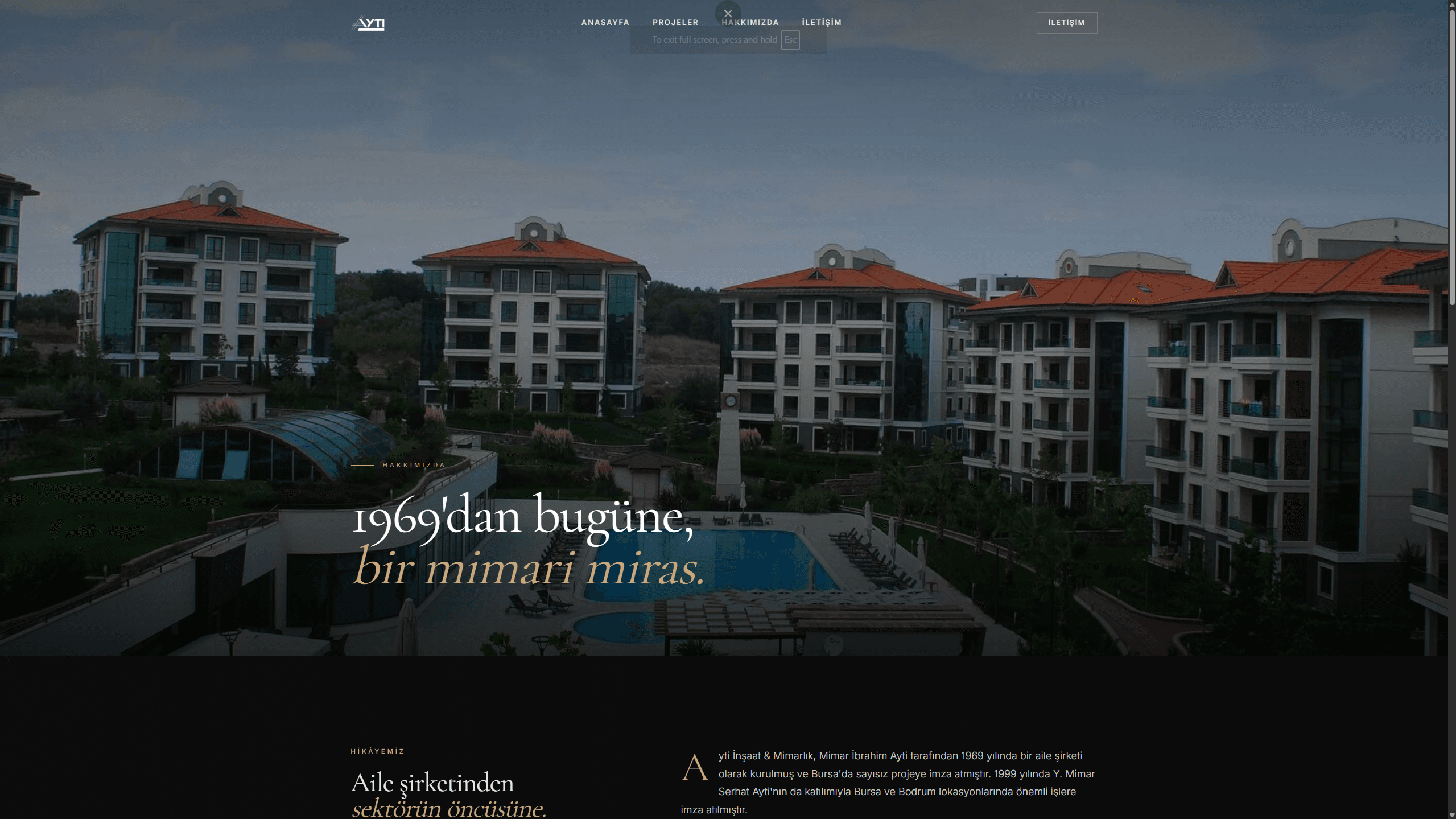 Ayti — İnşaat & Mimarlık Web Sitesi