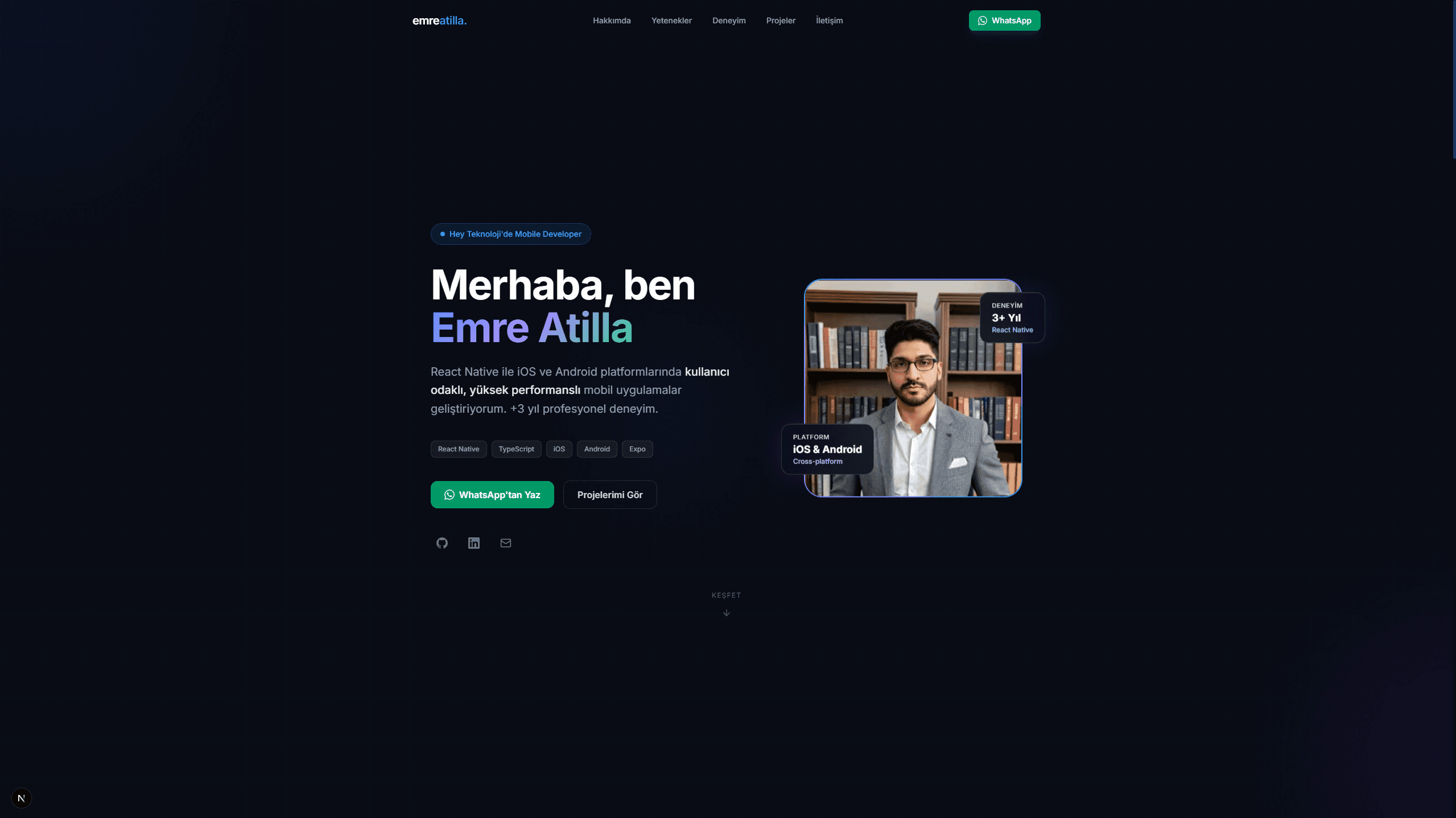 Emre Atilla — Kişisel Web Sitesi