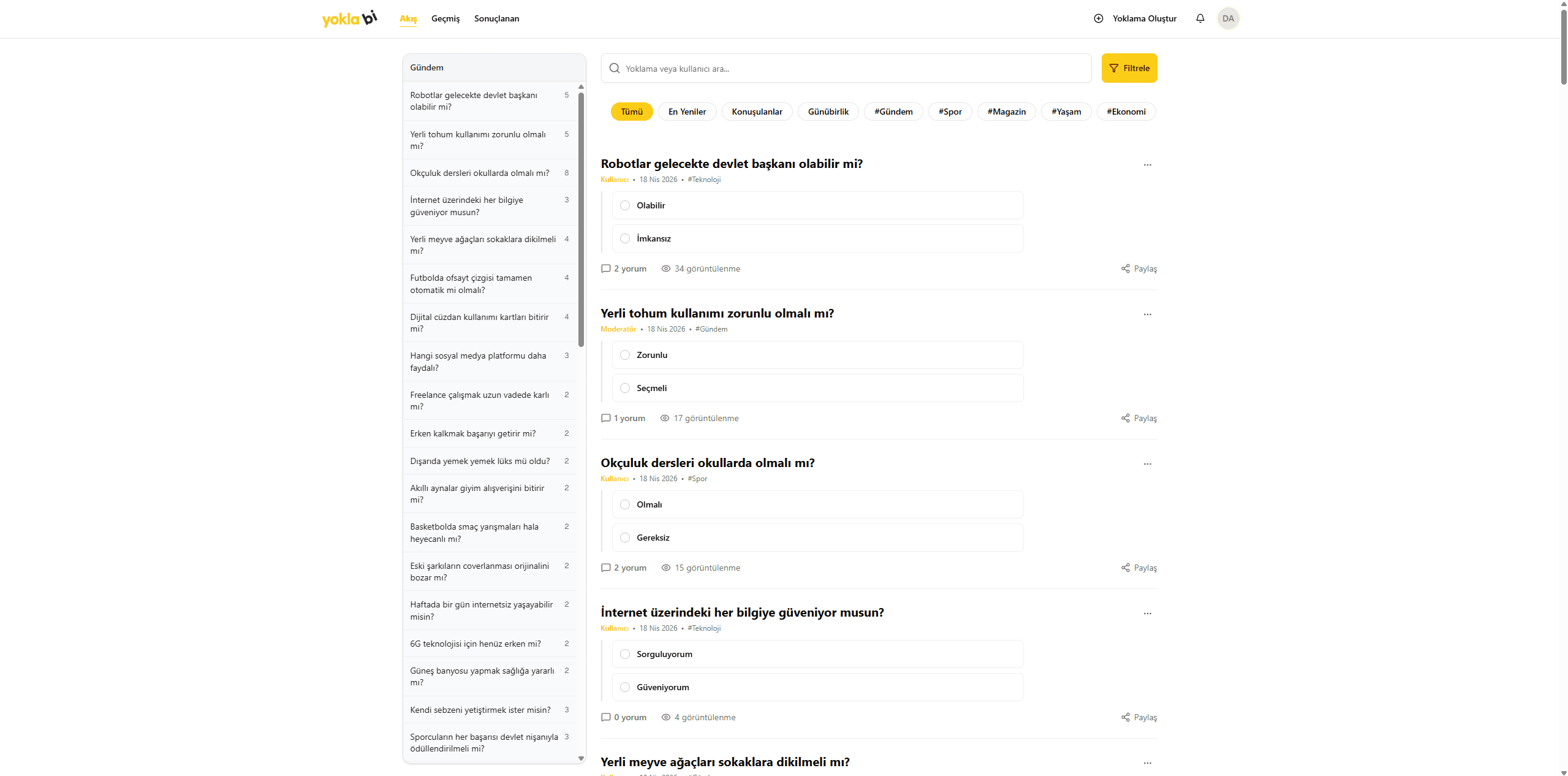 Yoklabi — Yoklama Platformu (Web)
